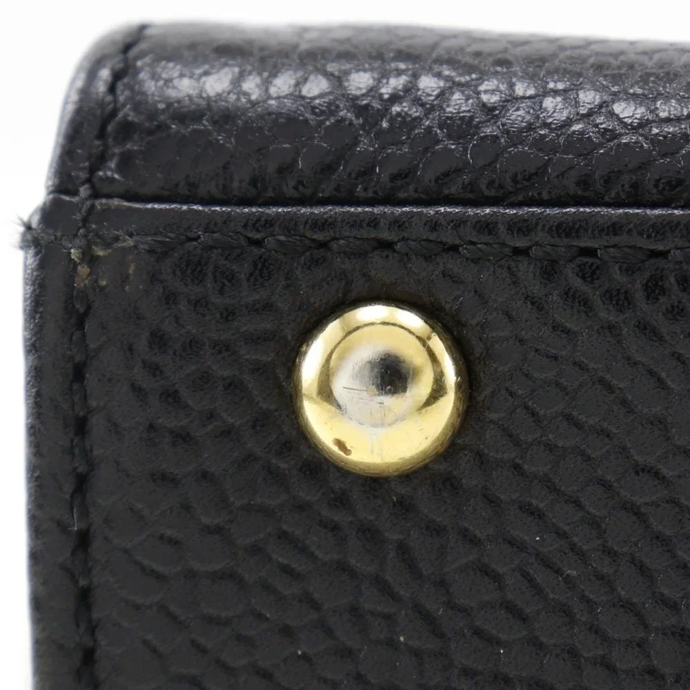 CHANEL Black Caviar Leather Bag